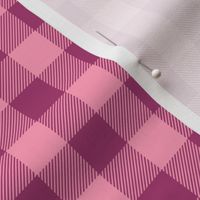 3/4" Raspberry + Pink Buffalo Plaid – Lumberjack Buffalo Check Baby Girl