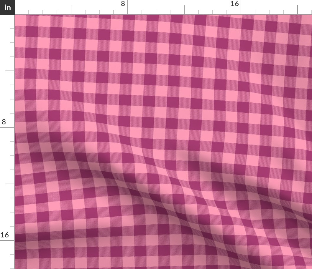 3/4" Raspberry + Pink Buffalo Plaid – Lumberjack Buffalo Check Baby Girl