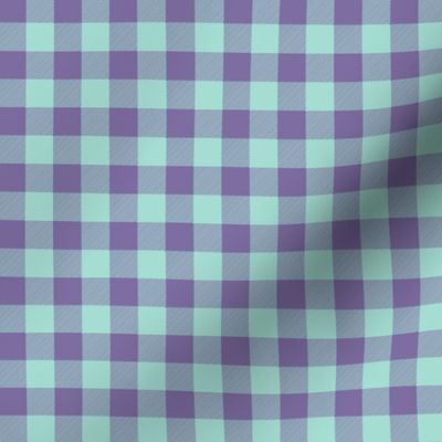 1/2" Violet + Mint Buffalo Plaid – Lumberjack Buffalo Check