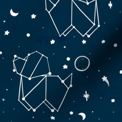 A Dog Constellation - Blue 