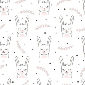 Scandinavian Pink Bunnies