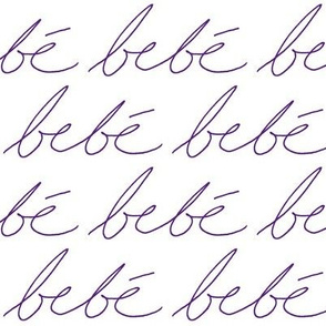 'Bebe' in Purple // Large