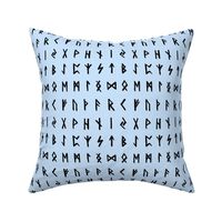 Nordic Runes on Blue // Small