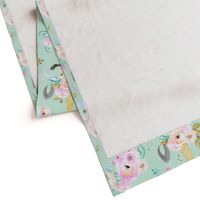 unicorn floral mint