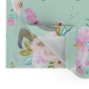 unicorn floral mint