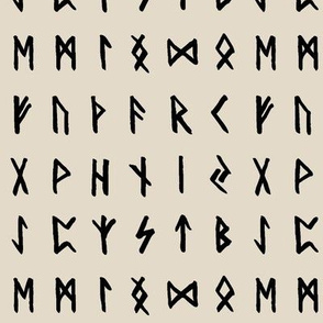 Nordic Runes on Bone // Small