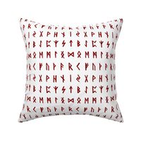 Red Nordic Runes // Small