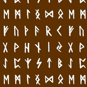 Nordic Runes on Raw Umber // Small