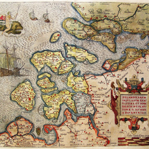 1580 Map of Zeeland (42")