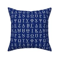 Greek Alphabet // Dark Blue