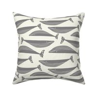 whale pod  in grey / gray