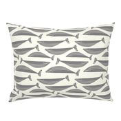 whale pod  in grey / gray