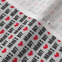 (micro scale) Mama's boy - valentines day fabric