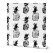 Black-and-white pineapples