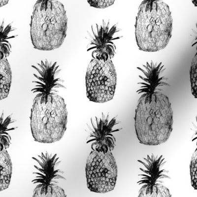 Black-and-white pineapples