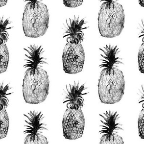 Black-and-white pineapples
