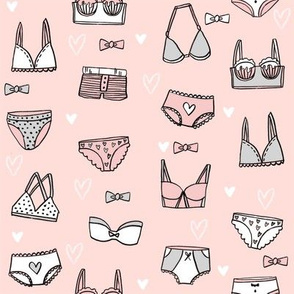 undies // valentines day cute lingerie underwear fabric blush