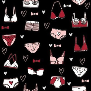 undies // valentines day cute lingerie underwear fabric black