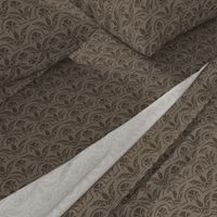 17-06J Autumn Taupe Brown Damask || Wings