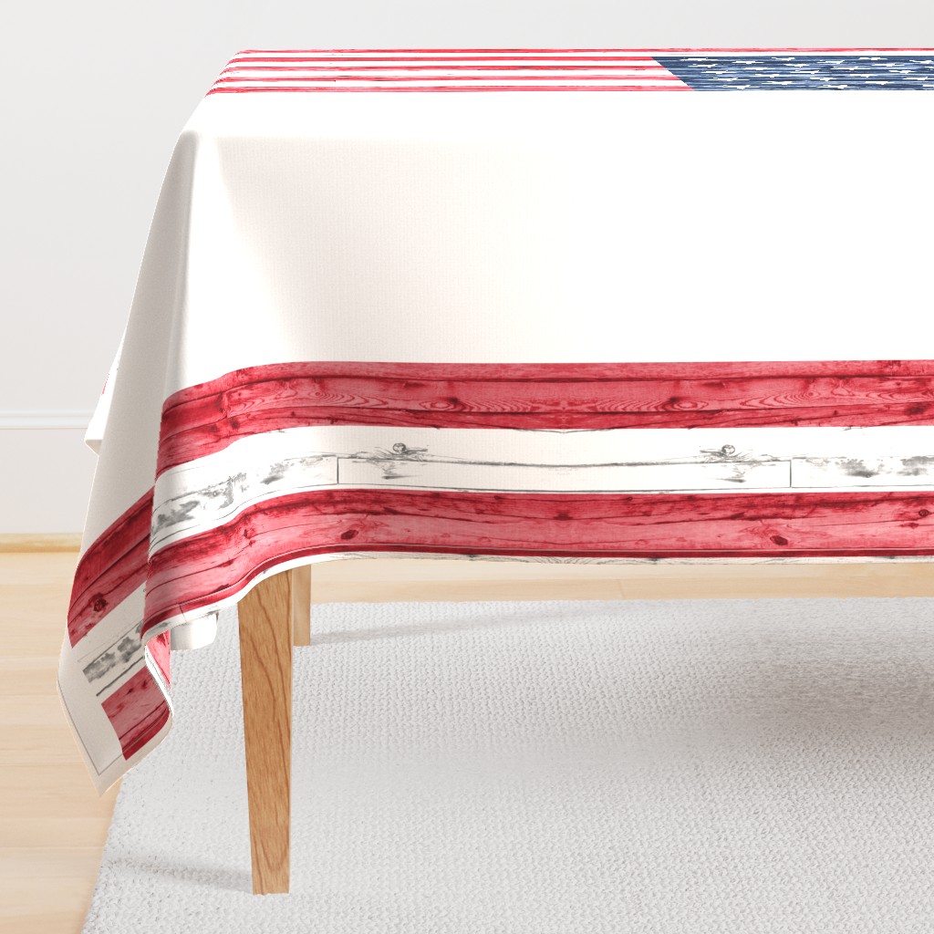2 yard minky panel - American Flag 