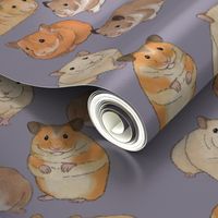 Hamsters on Purple