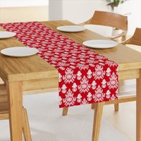 17-11H Jumbo Red White Ikat