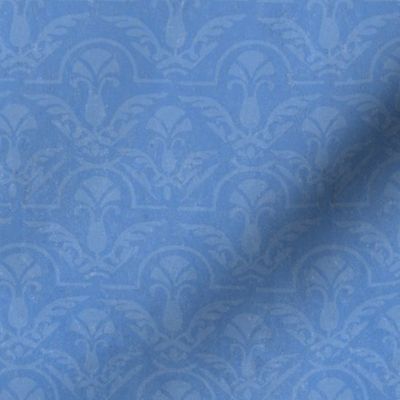 17-05H Texture Blue on blue damask || Home decor  large scale 