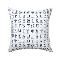 Greek Alphabet // Blue