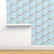 Chihuahua on Aqua Background fabric