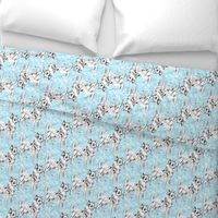 Chihuahua on Aqua Background fabric