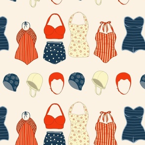 Vintage swimming outfits