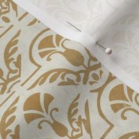 17-05F Distress Autumn Textured Yellow Gold Damask Tile on Cream || Home Decor  Grunge _ Miss Chiff Designs 