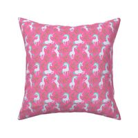 4" Unicorn Fields - Aqua Bright Pink
