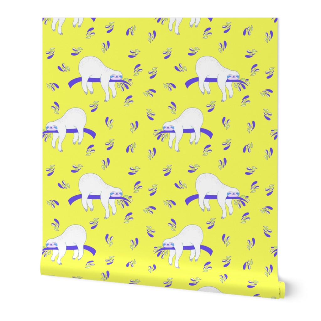3" Waiting For The Weekend Sloth - Neon Yellow