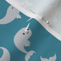 Narwhals Under the Sea