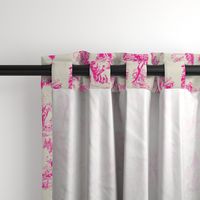 asian toile pink