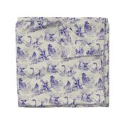 asian toile purple