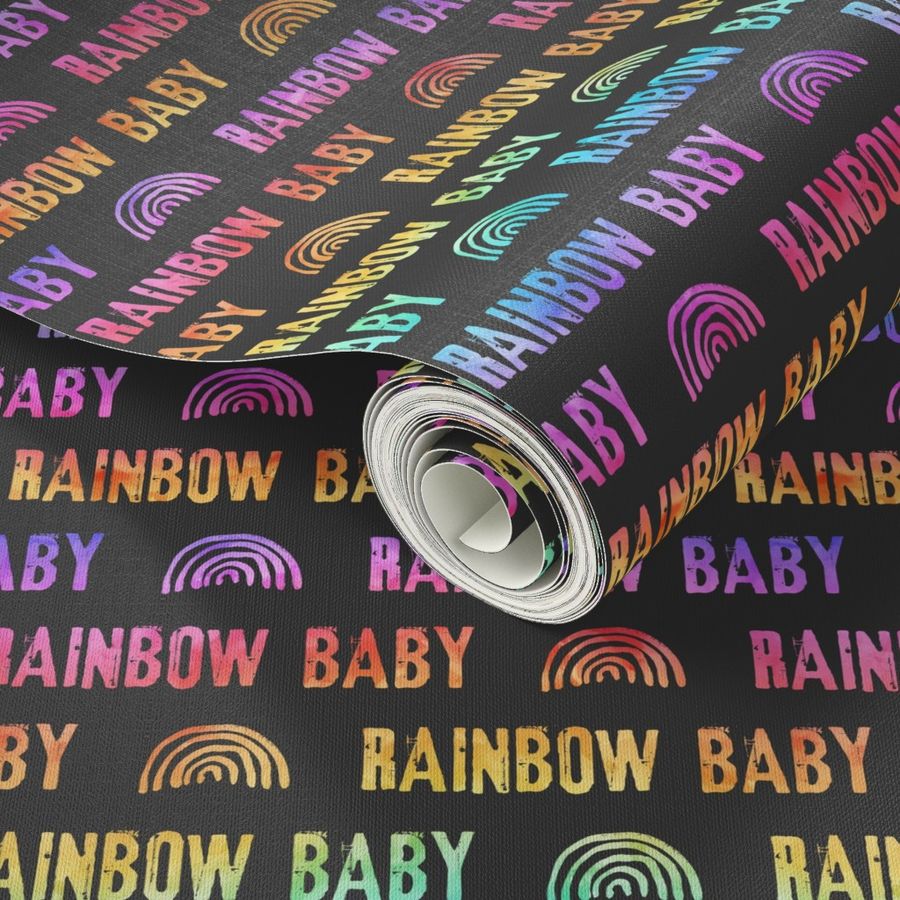 rainbow baby - grey