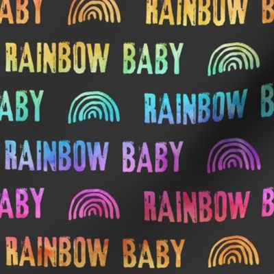 rainbow baby - grey