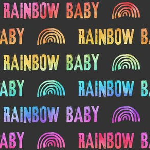 rainbow baby - grey