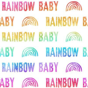 rainbow baby - white
