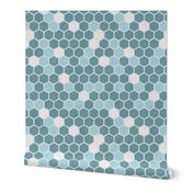 18-7AN Hexagon Texture Nautical 