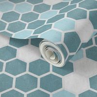 18-7AN Hexagon Texture Nautical 