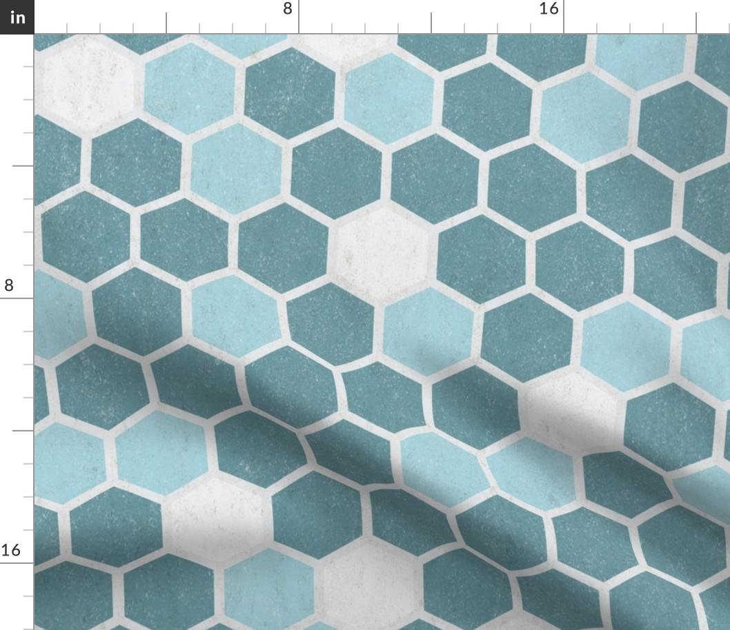 18-7AN Hexagon Texture Nautical 