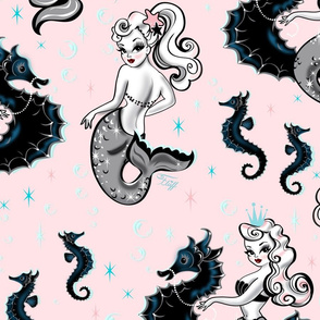 Pearla Mermaid- Pink-LARGE