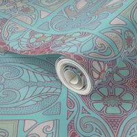 Nouveau Paisley Flower Blues