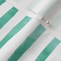 Green Watercolor Stripes