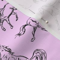 Horse Sketch // Pink