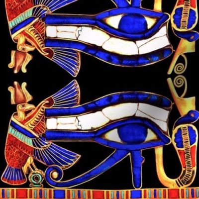 vultures eyes horus cobras kings ancient egypt egyptian myths mythology legends birds snakes pharaoh crowns Nekhbet Wadjet goddesses gods snakes birds colorful