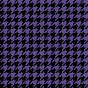 Half Inch Ultra Violet Purple and Black Houndstooth Check